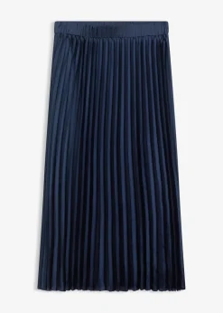 Plissée-Rock aus feinem Satin