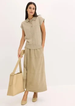 Polo-Pullover mit Baumwolle