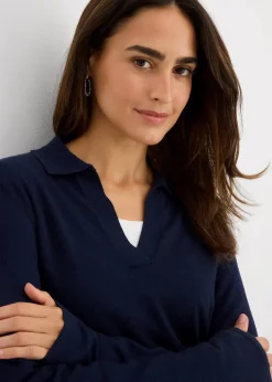 Poloshirt aus feiner Viskose