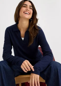 Poloshirt aus feiner Viskose