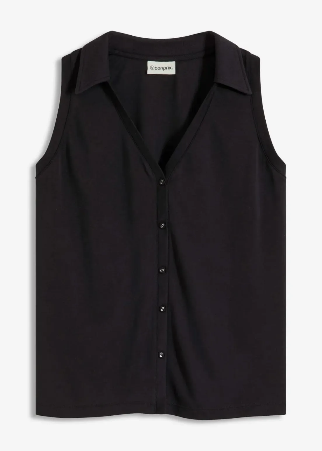 Polotop aus Viskose-Piqué