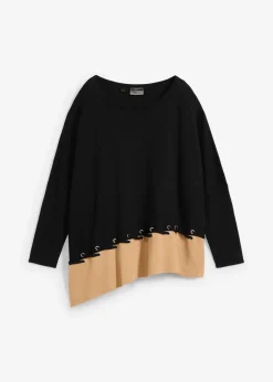 Poncho Feinstrickpullover