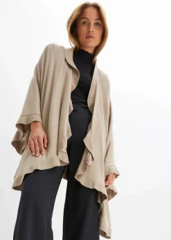 Poncho mit Kaschmiranteil