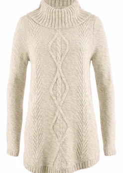 Poncho-Longpullover, Langarm