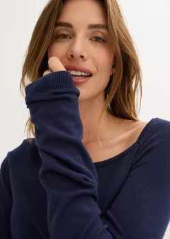 Pullover aus fließendem Viskose-Mix