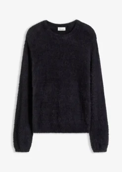 Pullover in Plüsch-Optik