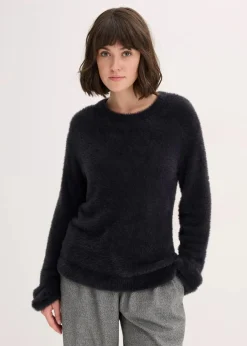 Pullover in Plüsch-Optik