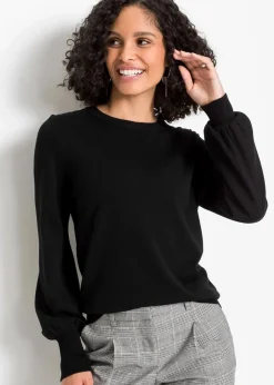 Pullover mit Ballon-Ärmel