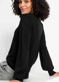 Pullover mit Ballon-Ärmel