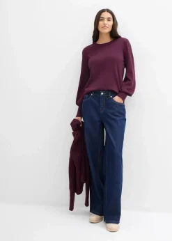 Pullover mit Ballon-Ärmel