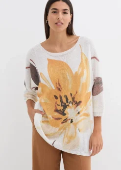 Pullover mit floralem Druck
