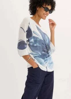 Pullover mit floralem Druck