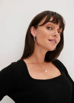 Pullover mit Karree-Ausschnitt