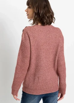 Pullover mit Knöpfen
