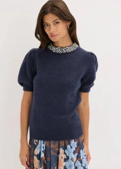 Pullover mit Strass-Applikation
