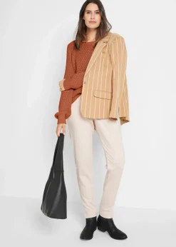 Pullover mit Strukturstrick aus Baumwollmix