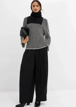 Pullover mit Turtleneck aus Viskose-Mix