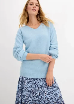 Pullover mit V-Ausschnitt