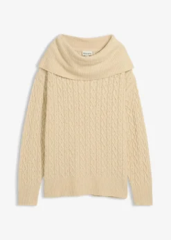 Pullover mit Zopfmuster