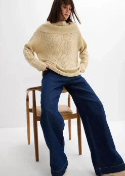 Pullover mit Zopfmuster