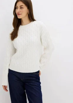 Pullover mit Zopfmuster