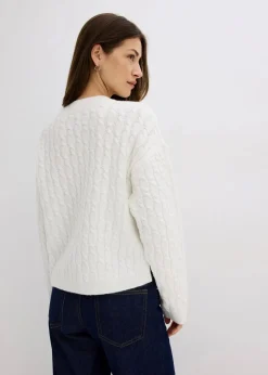 Pullover mit Zopfmuster