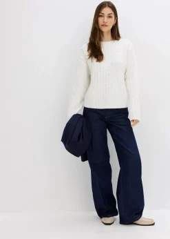 Pullover mit Zopfmuster