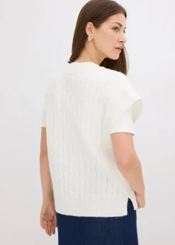 Pullunder mit Zopfmuster