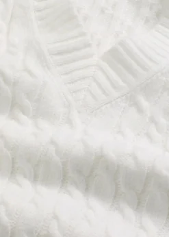 Pullunder mit Zopfmuster