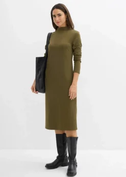 Punto Di Roma Kleid mit Stehkragen