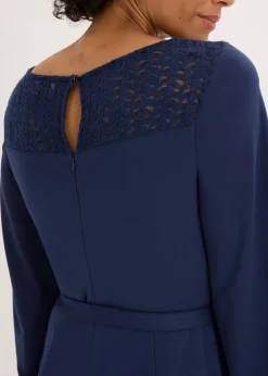 Punto Kleid mit Spitze