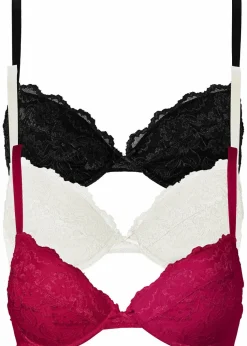 Push-up-BH mit feiner Spitze (3er Pack)