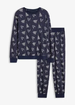 Pyjama aus reiner Baumwolle mit Glitzerdruck