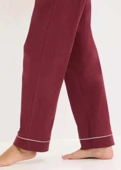 Pyjama aus weicher Baumwolle mit Knopfleiste