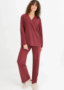 Pyjama mit Schalkragen