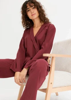 Pyjama mit Schalkragen