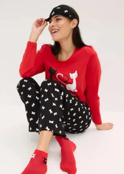 Pyjama mit Schlafmaske