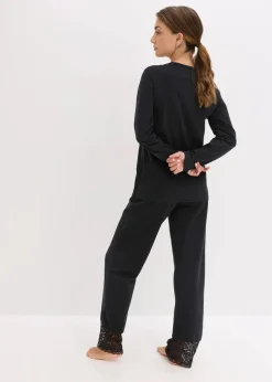 Pyjama mit zarter Spitze
