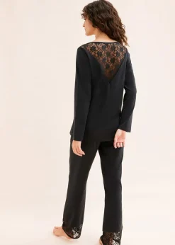 Pyjama mit zarter Spitze
