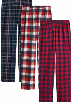 Pyjamahose aus reiner Baumwolle (3er Pack)
