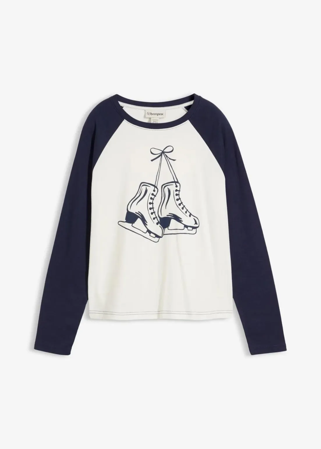 Raglanshirt aus reiner Bio-Baumwolle