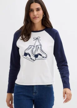 Raglanshirt aus reiner Bio-Baumwolle