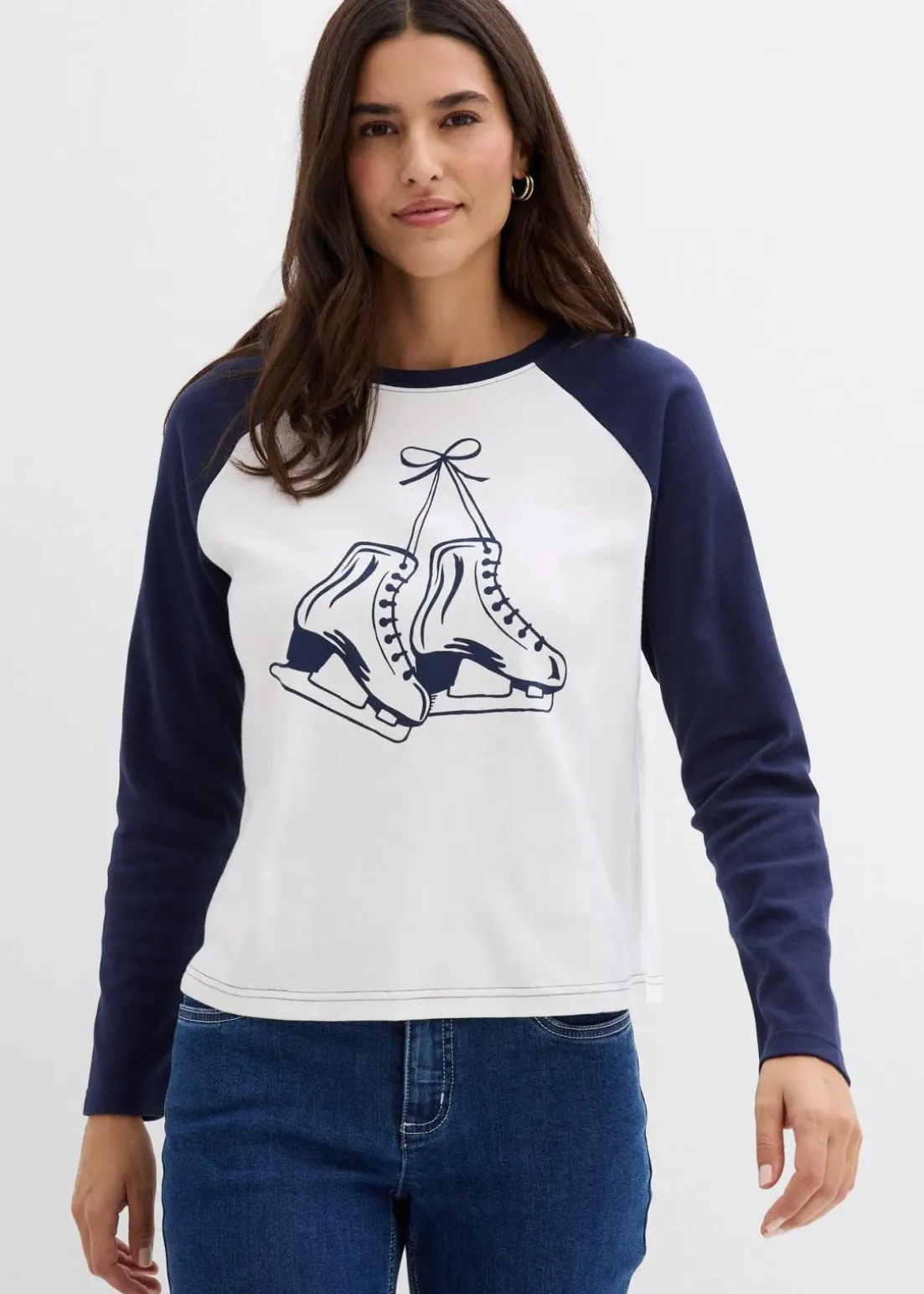 Raglanshirt aus reiner Bio-Baumwolle