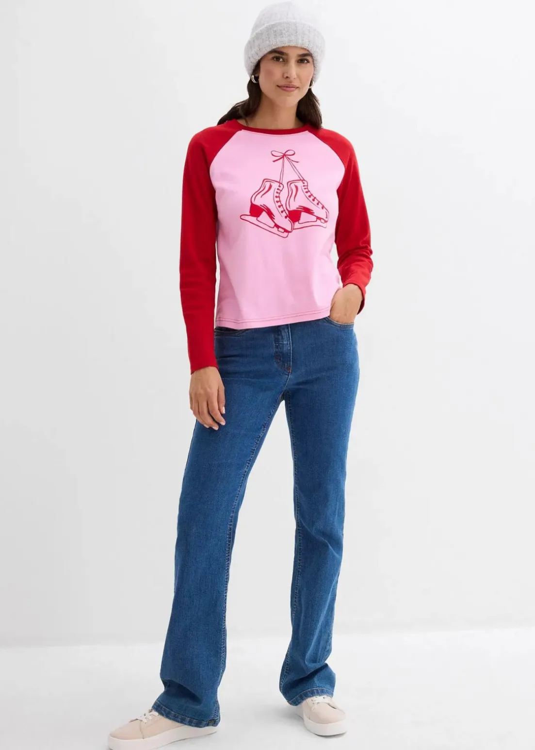 Raglanshirt aus reiner Bio-Baumwolle