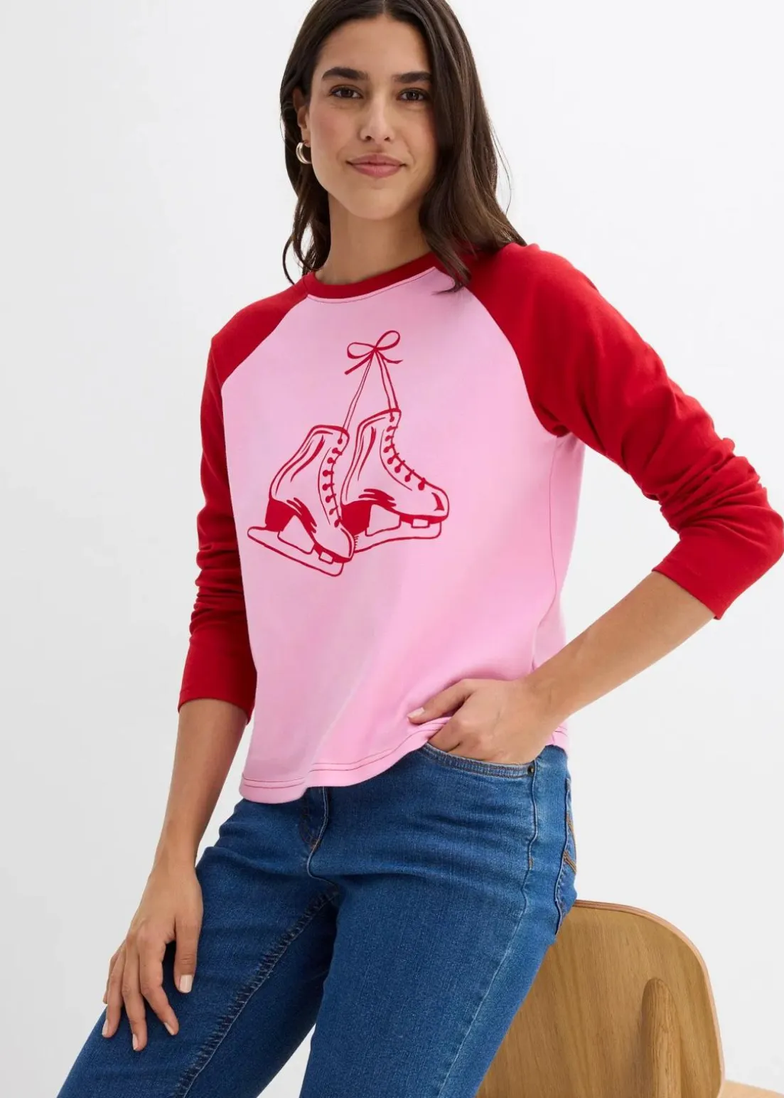 Raglanshirt aus reiner Bio-Baumwolle