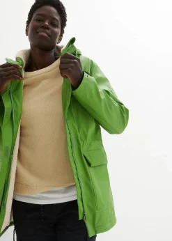 Regenjacke mit Teddyfutter