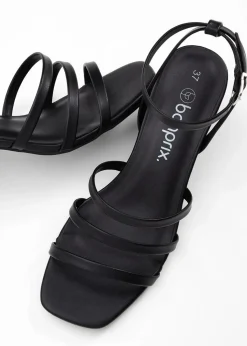 Riemchensandaletten mit schmalem Absatz