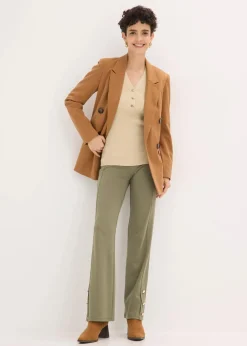 Rippenpullover mit Viskose