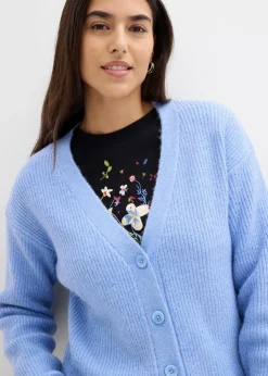 Rippenstrick Cardigan