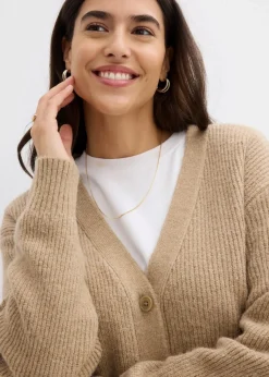 Rippenstrick Cardigan